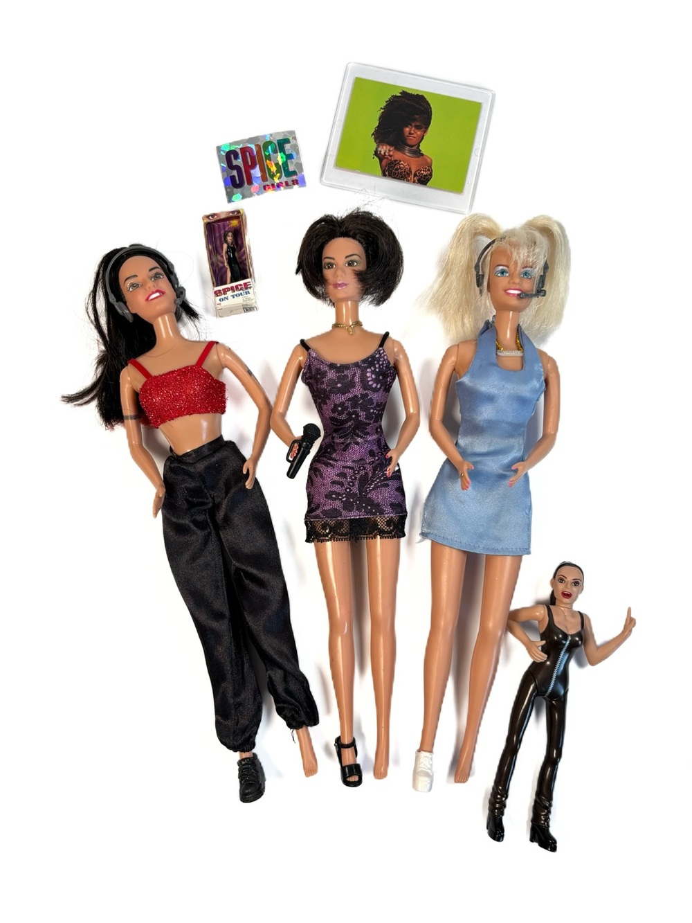 1998 Spice Girls On Tour Barbie Sporty Posh Baby Accessories Vintage 90s